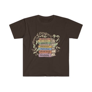 Women of Literature Shirt Feminism Gift Book Lover Shirt Poetry Lover Women Writers Empowerment Shirt Girl Writer Shirt Book Reading Shirt image 9