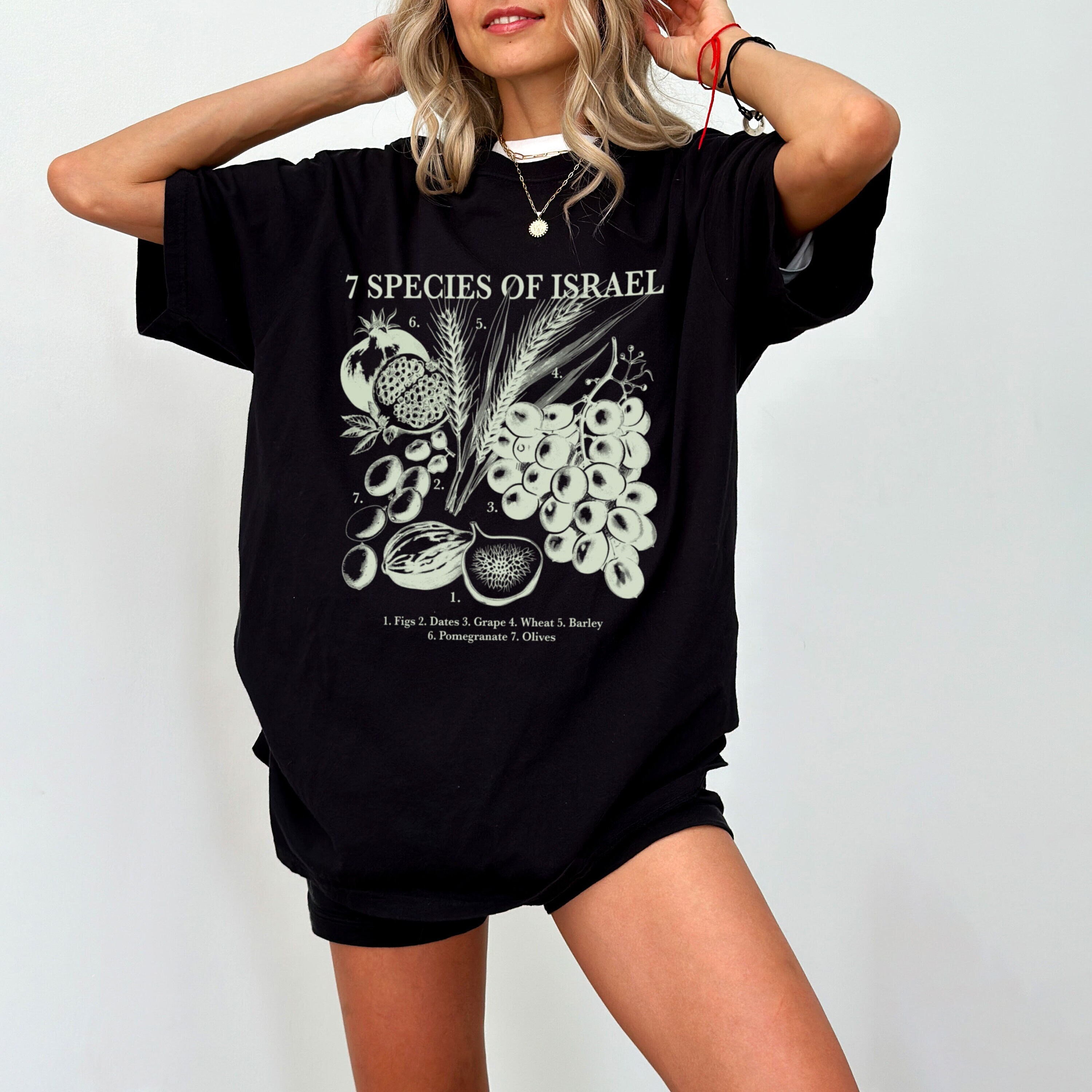 Spices of Israel Shirt Vintage Floral Shirt Tel Aviv Shirt Israeli Shirt Jewish Shirts Hebrew T-Shirt Jewish Gift Jewish T-Shirt Wildflowers
