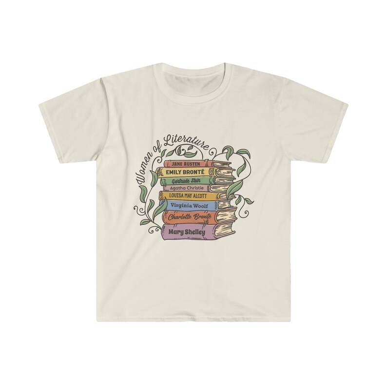 Women of Literature Shirt Feminism Gift Book Lover Shirt Poetry Lover Women Writers Empowerment Shirt Girl Writer Shirt Book Reading Shirt image 7