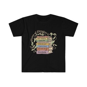 Women of Literature Shirt Feminism Gift Book Lover Shirt Poetry Lover Women Writers Empowerment Shirt Girl Writer Shirt Book Reading Shirt image 10