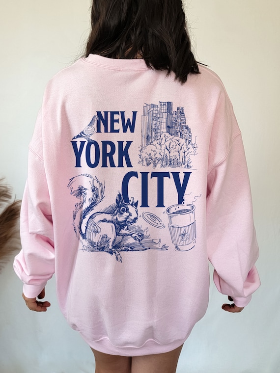 Women's Y2K New York Sweatshirts for Women Round Neck