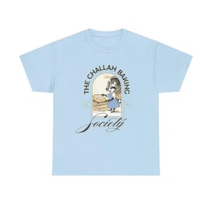 Chanukka Challah Shirt Chanukka Shirt Back Shirt Jüdisches Geschenk Chanukka Geschenk Chanukka Pullover Waschbär Shirt Chanukka Shirts Frauen חנוכה DK1 Light Blue