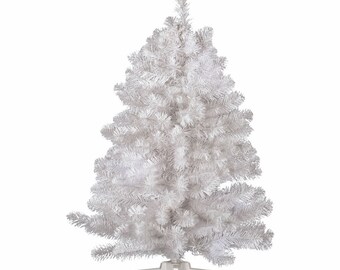 Small Crystal White Spruce Artificial Tabletop Christmas Tree