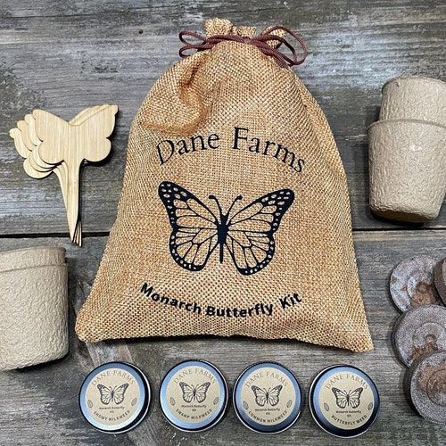 Monarch Butterfly Milkweed Seed Garden Kit Pollinator Garden Etsy