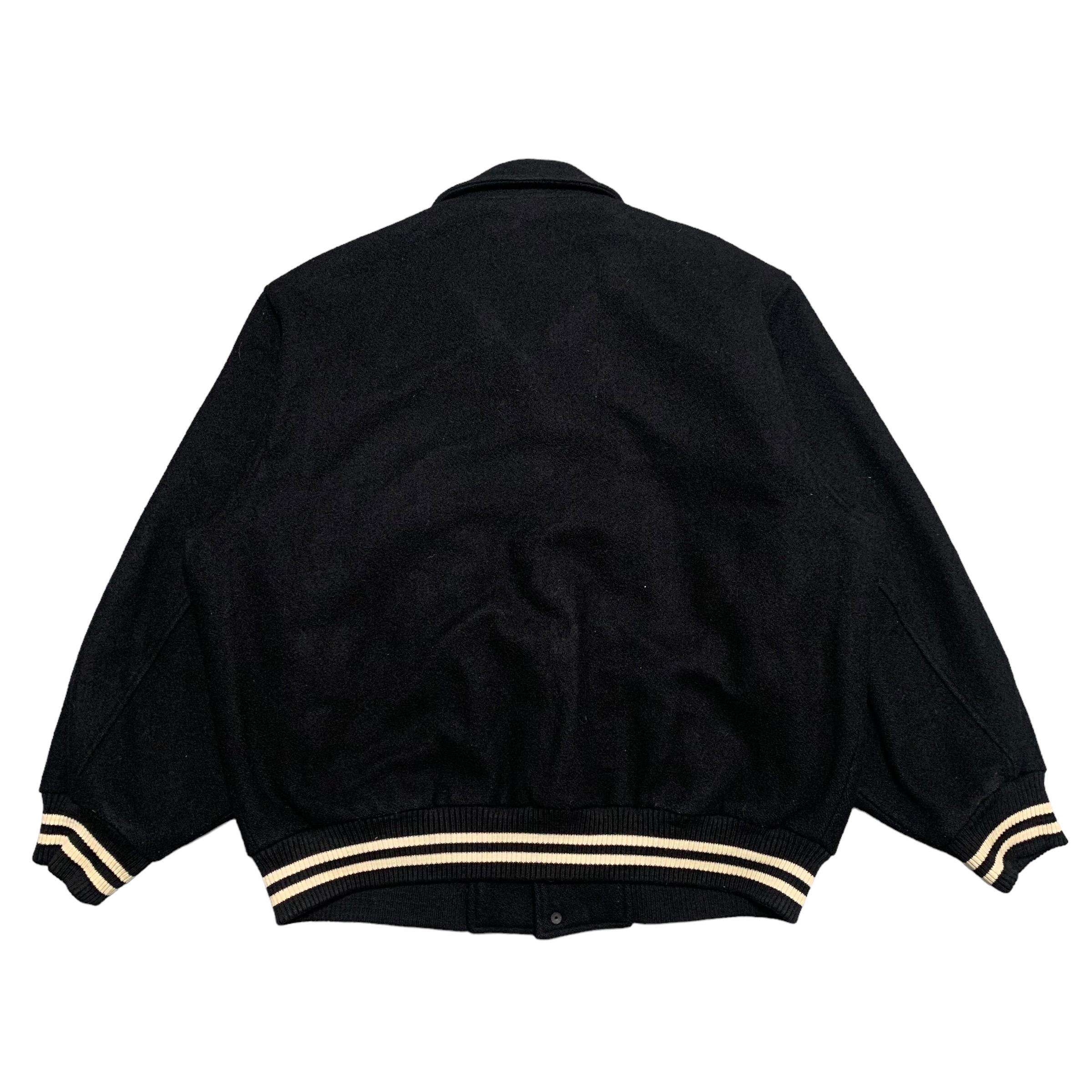 美品 00s McGREGOR stadium jacket M black McGregor - Black & White Varsity Stadium Jacket (Approx. M