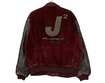 ヴィンテージ Mr. Junko レザー バーシティ ジャケット - ビッグロゴ