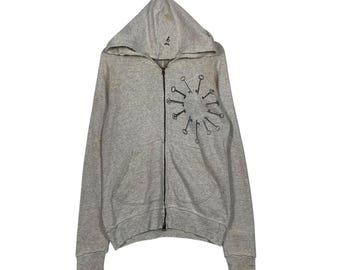 JSF x Manhattan Records Hoodie 新品未使用　XXL MIHARAYASUHIRO Hysteric Glamour Distressed Skull Hoodie