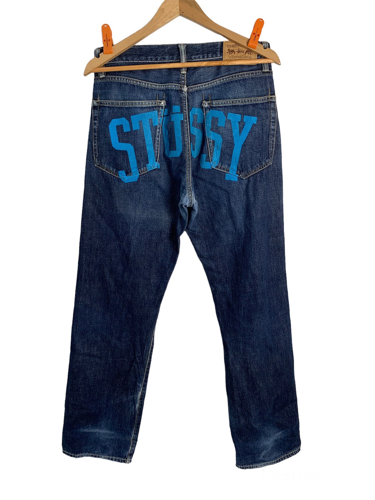 Stussy Big Spellout Jeans - Etsy