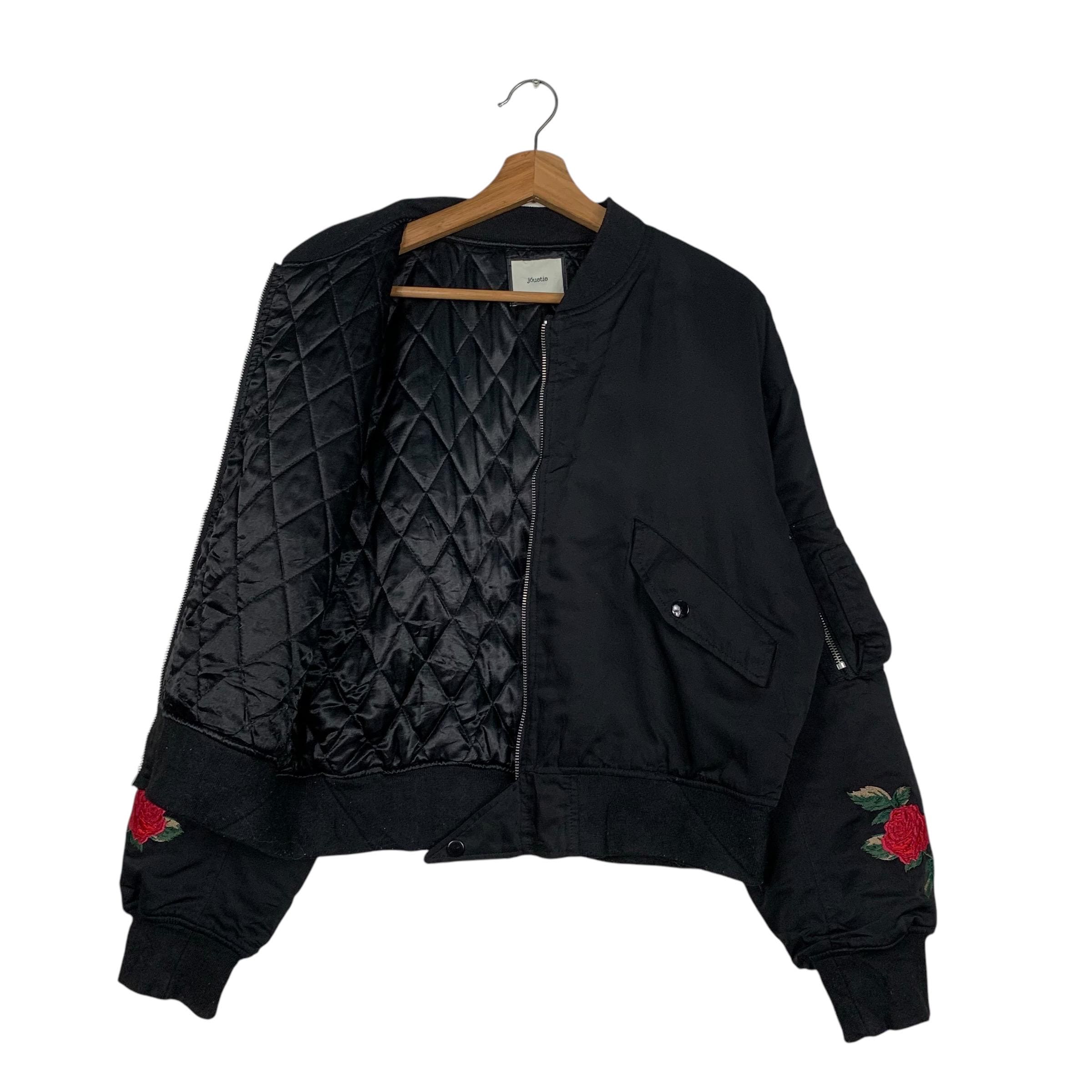 JUNK LAND　安全地帯　黒いボンバージャケット ロゴ付き Juun.J ポインテッドカラー ボンバージャケット | ブラック | FARFETCH JP