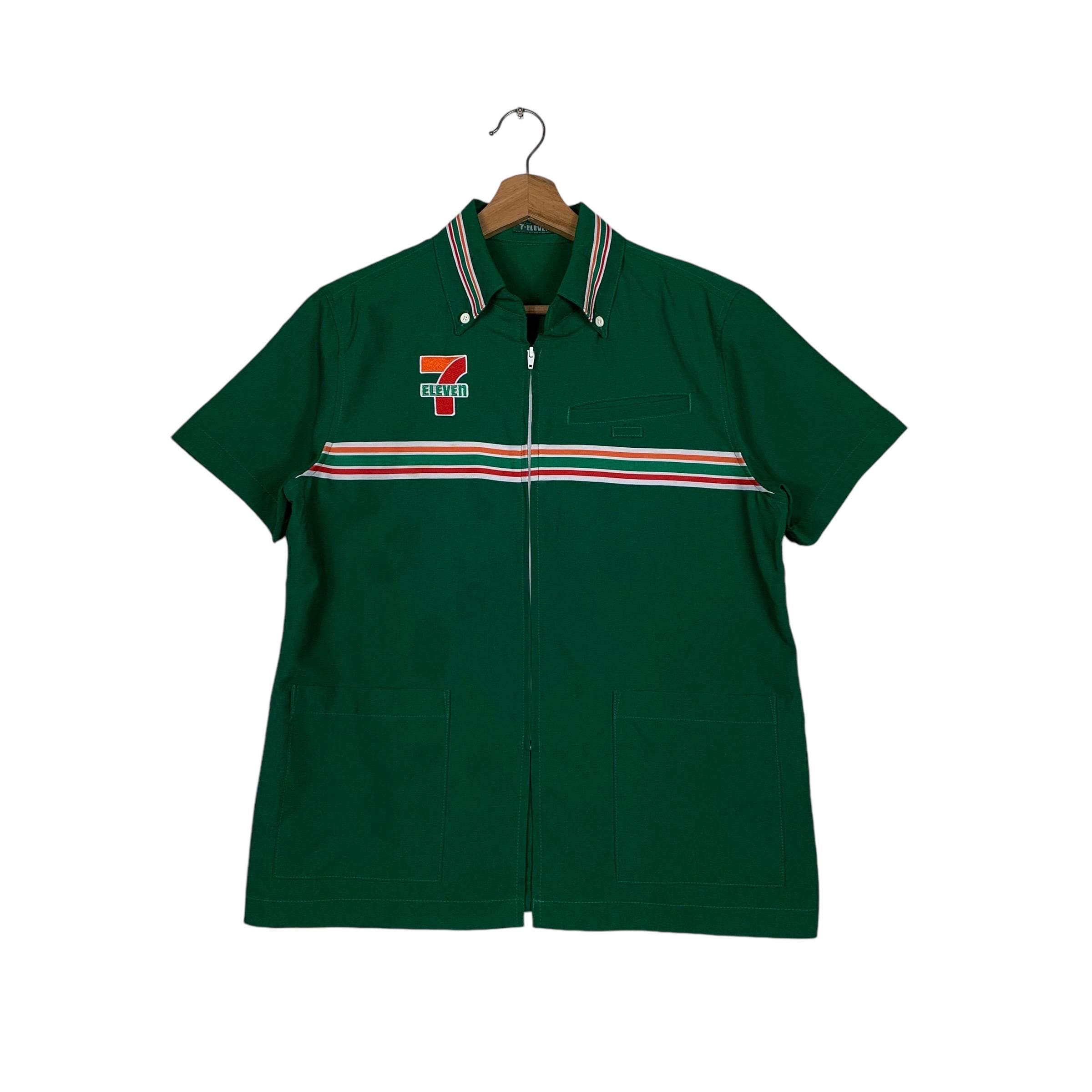 Japan 7 Eleven Uniform Zipper Shirt - Etsy