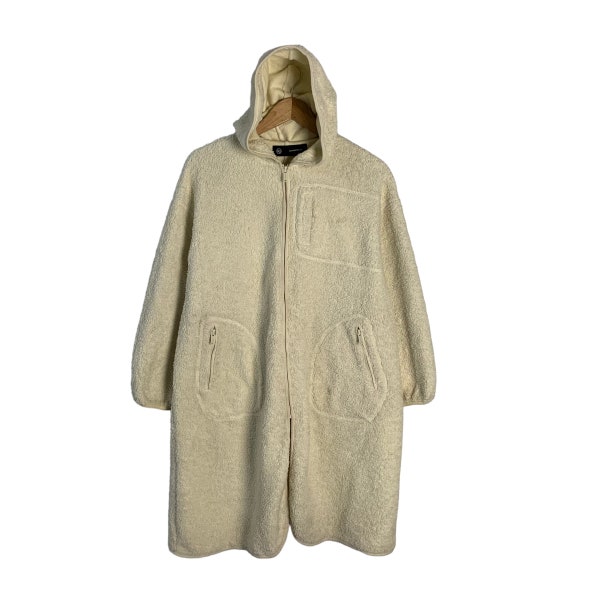 Gu x Undercover Fleece Hooded Long Jacket