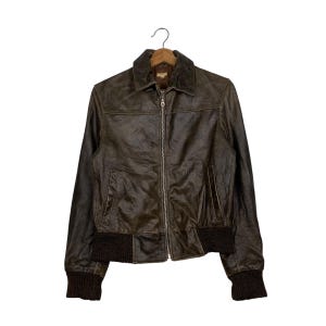 Japanese Brand A Via Bus Motorcycle Riding Leather Jacket