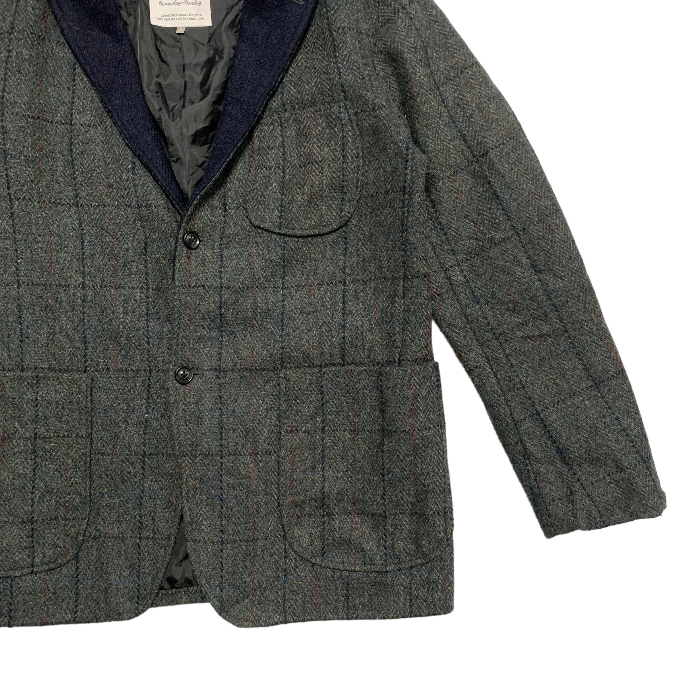 ジャケット・アウター Sevendays Sunday Harris Tweed Harris Tweed X Sevendays Sunday Jacket - Etsy Canada