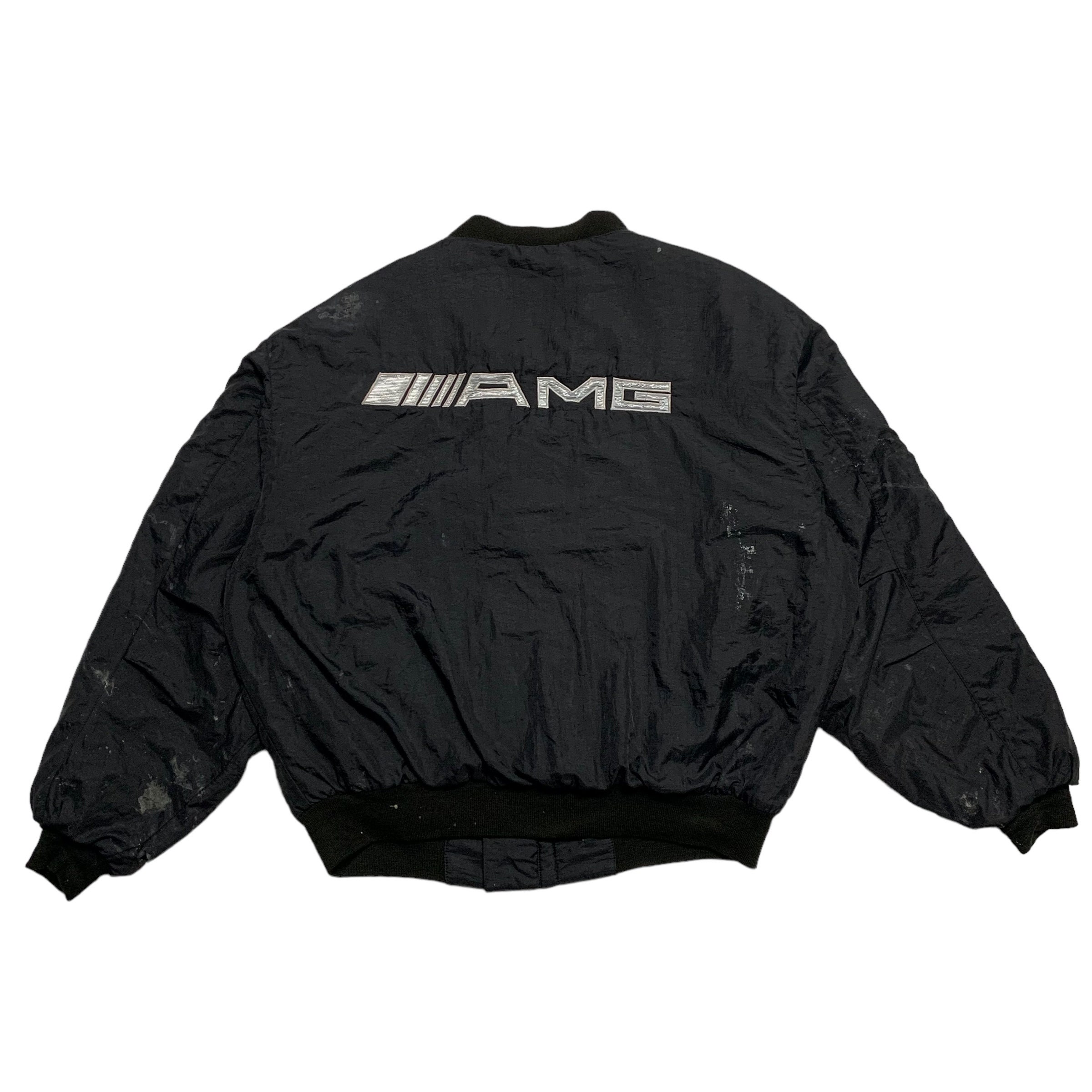 ブルゾンMサイズMercedes-Benz 黒ジャケット レーシングジャケット BENZ レーシングジャケットの通販 by manatee's shop｜ラクマ