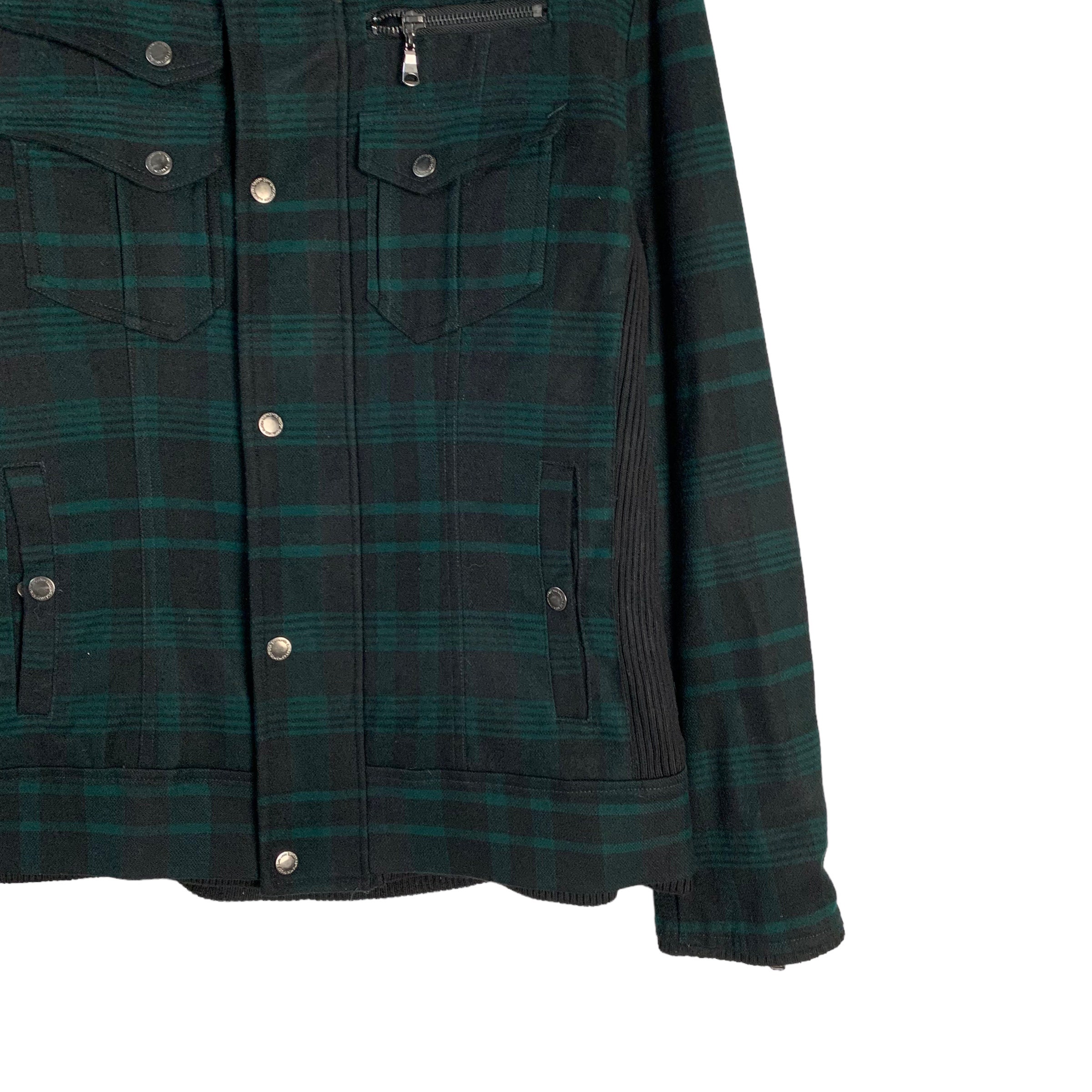 Semantic Design Plaid Tartan Double Zipper Jacket - Etsy