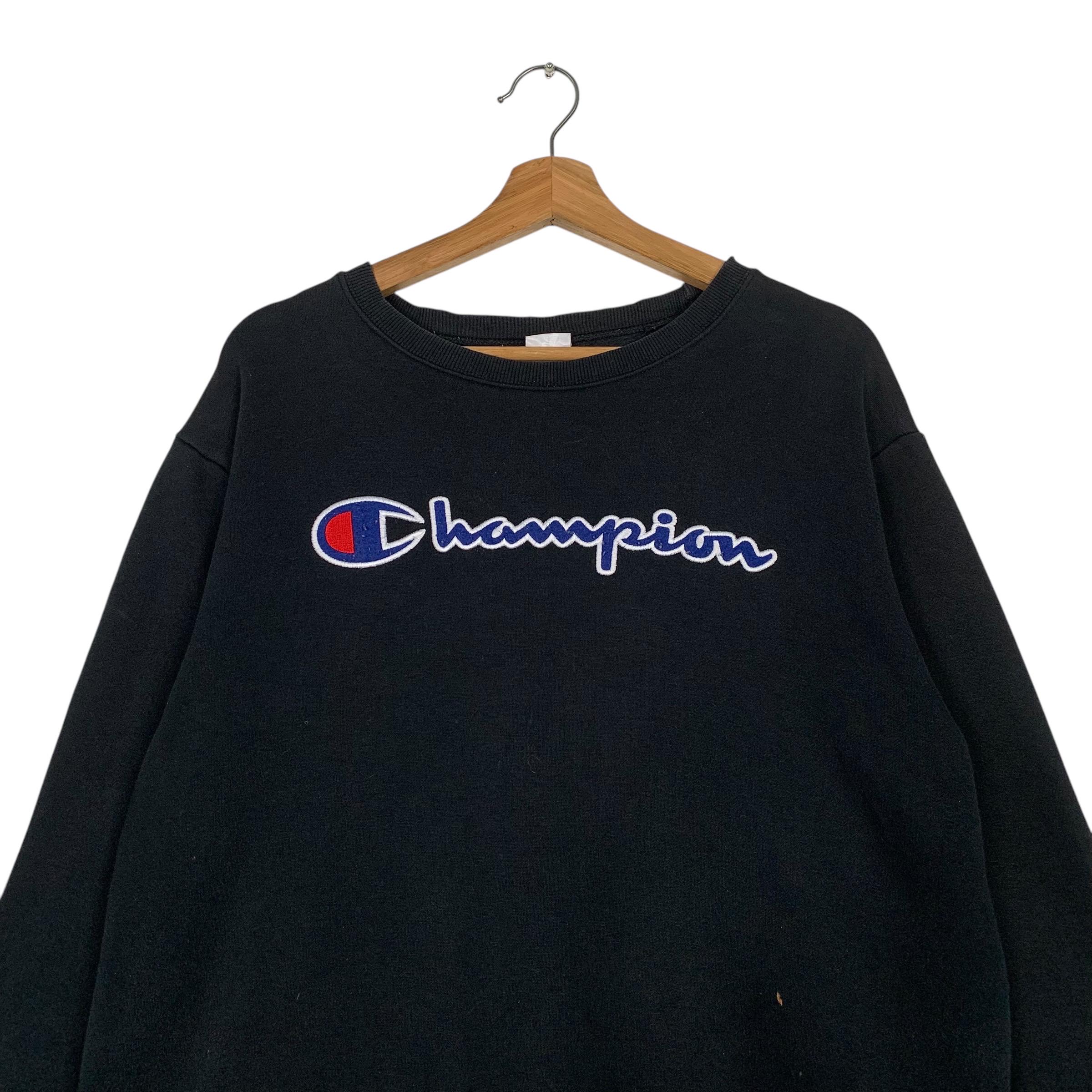 Vintage Champion Big Logo Sweatshirt - Etsy UK