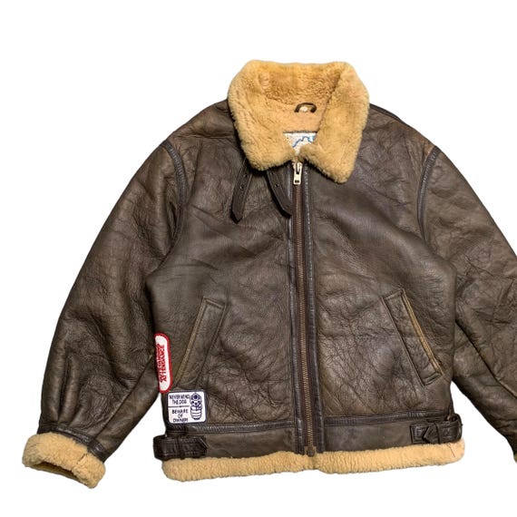 TERRA AUSTRALIS フライトジャケット 羊革 B-3 Lサイズ ☆オーストラリア産ムートン B-3フライトジャケット☆S～3XL