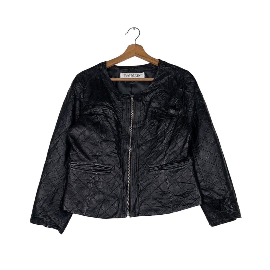 ジャケット・アウター 90s Vintage BALMAIN REAL leather jacket il_1080xN.6364107564_bo8j.jpg