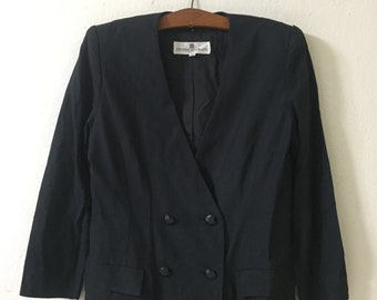 Miss Balmain Wool Jacket Long Coat Button up Designer Pierre - Etsy