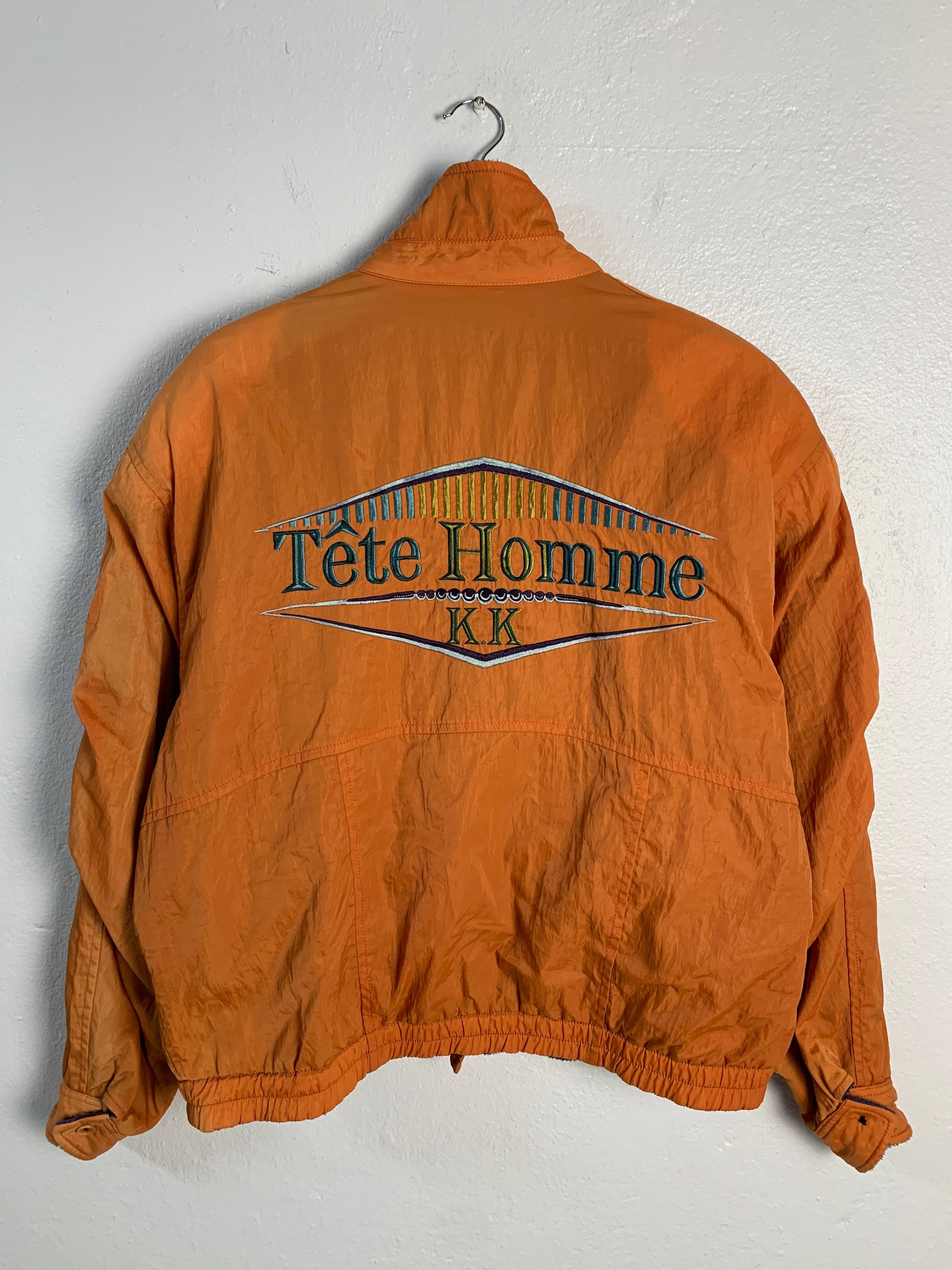 Tete Homme Spellout Reversible Bomber Jacket Etsy