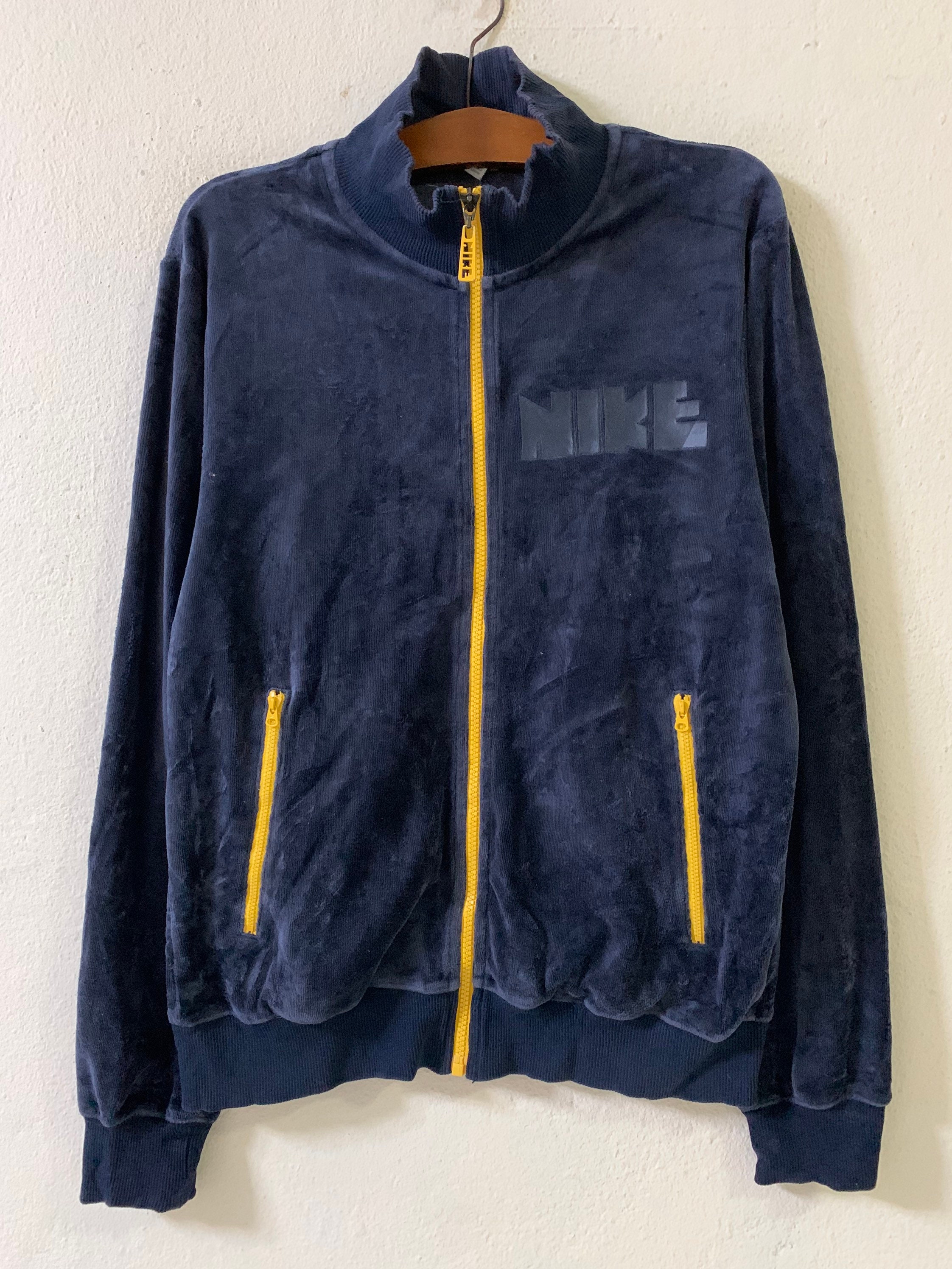 nike track jacket with taped side stripe