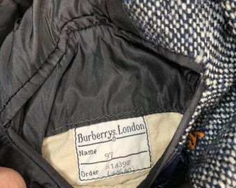 Vintage Burberrys Tweed Coat - Etsy