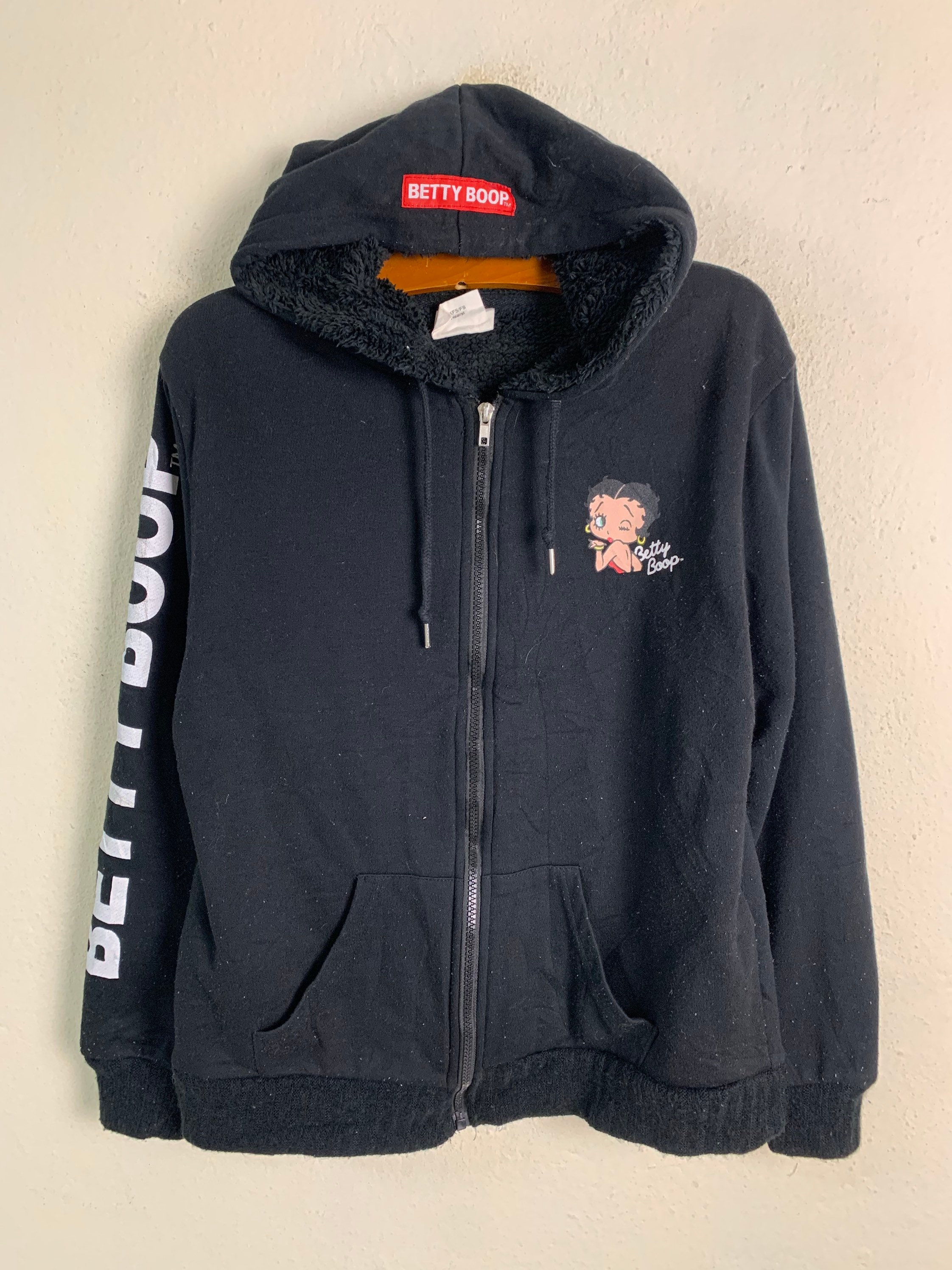 ベティ・ブープ Betty Boop ジャケット Denifits x ベティ・ブープ フーディージャケット - Etsy 日本