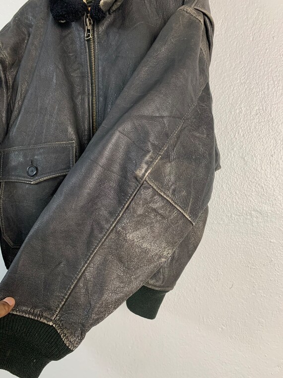 Vintage 80s Avirex Type G1 Leather Jacket - Gem