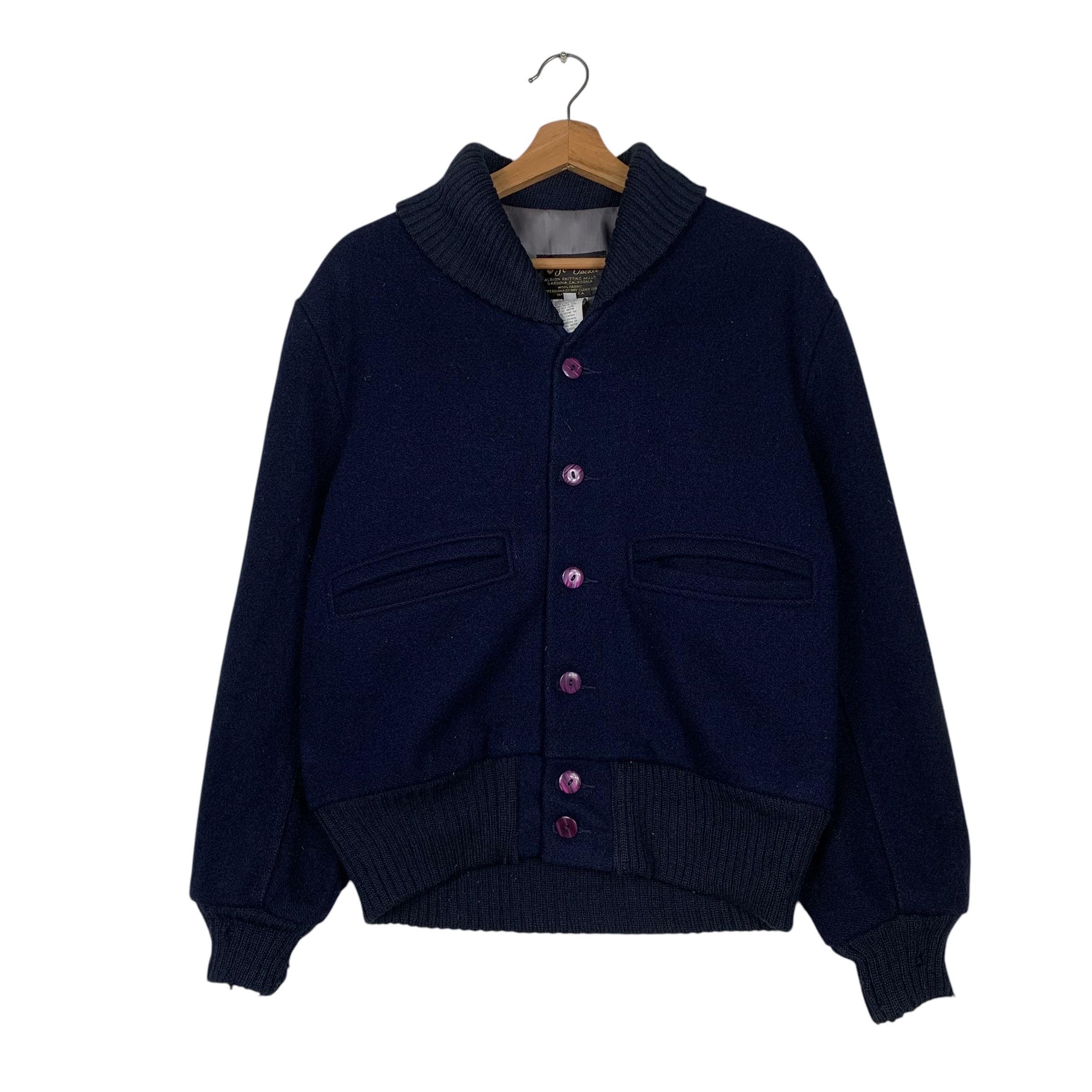 【NOS】Albion knitting millsスタジャン 38 ALBION アルビオン KNITTING MILLS jacket 60s 70s varsity