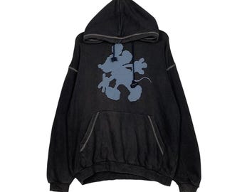 Sudadera con capucha vintage con logo grande de Mickey Mouse