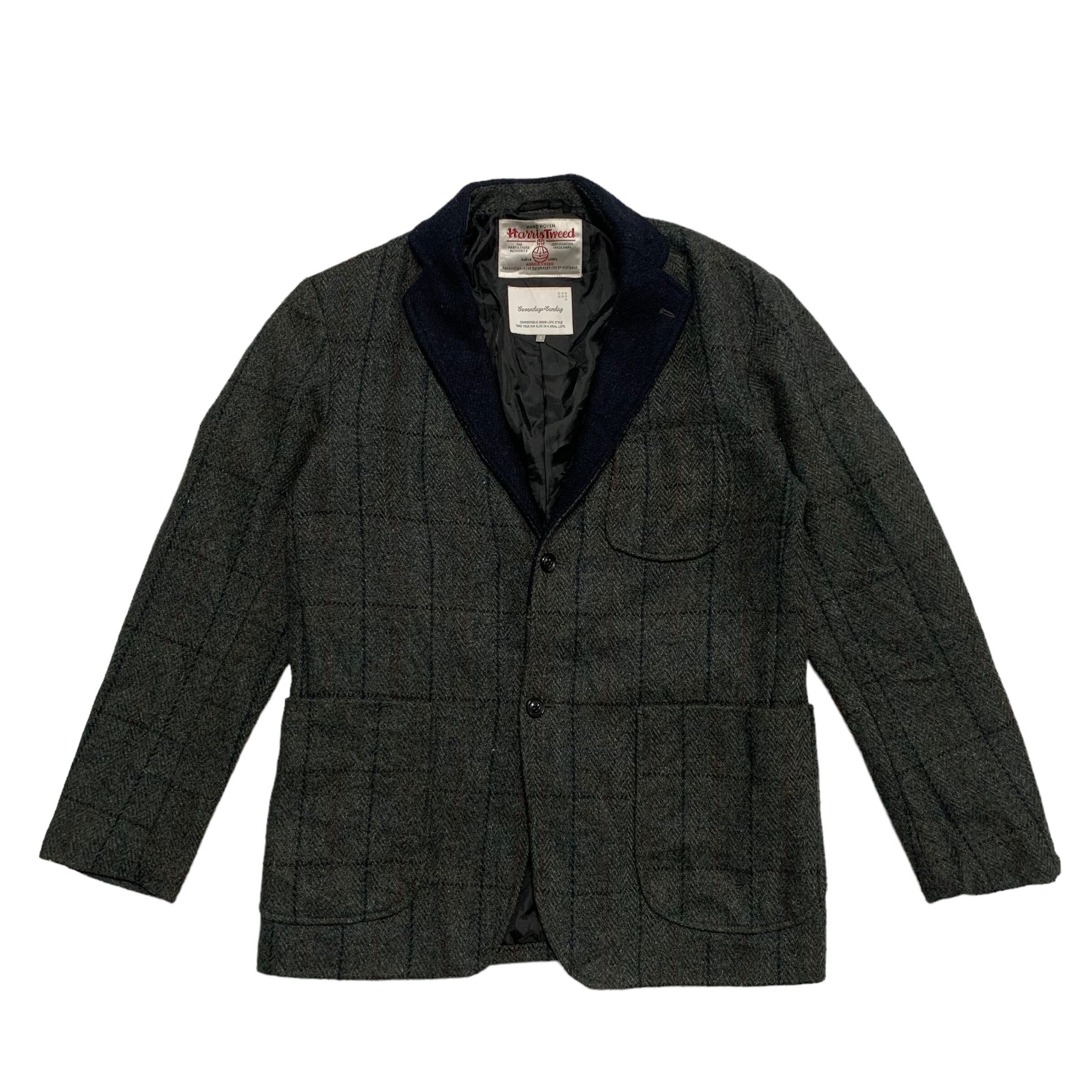 ジャケット・アウター Sevendays Sunday Harris Tweed Harris Tweed X Sevendays Sunday Jacket - Etsy