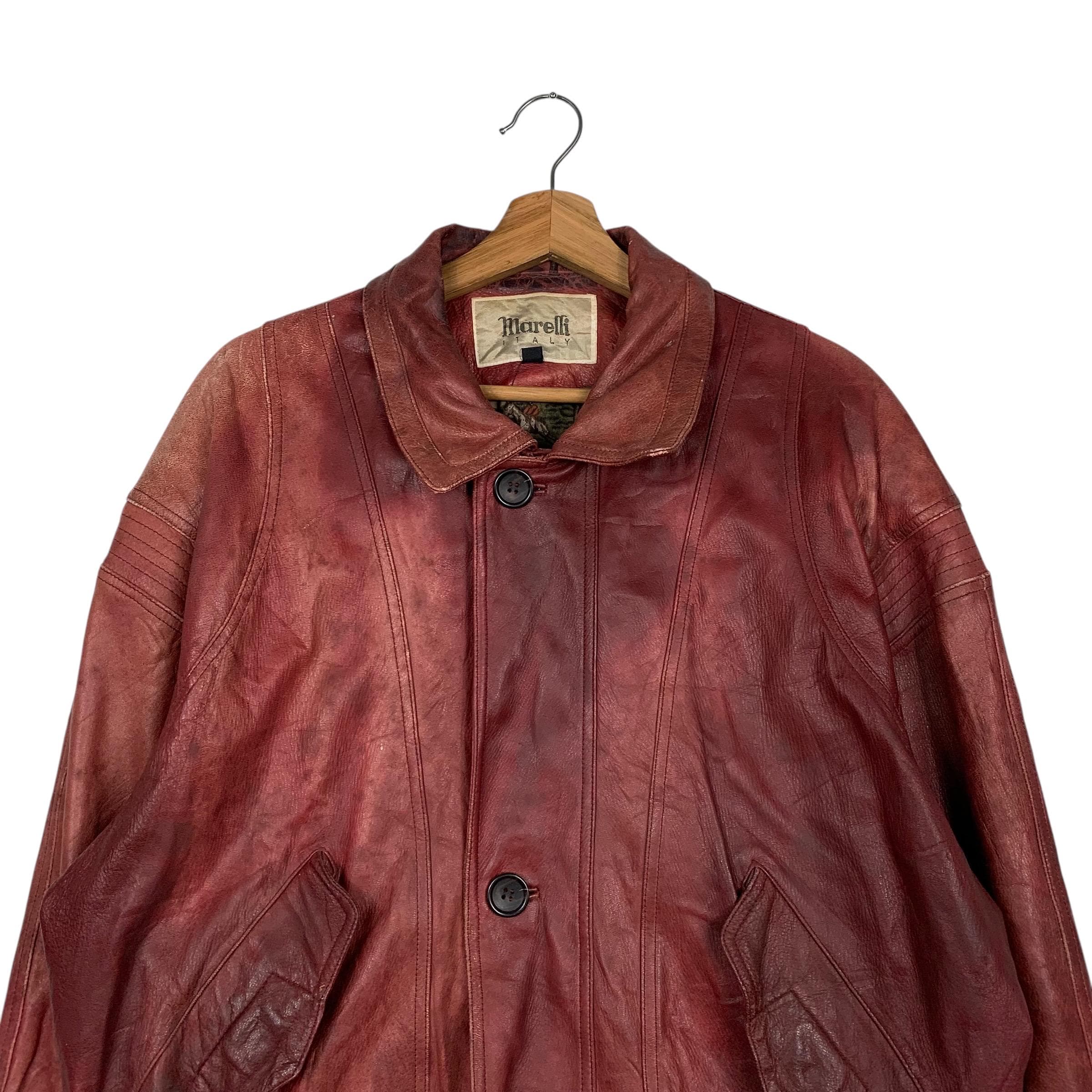 Marelli Italy Leather Jacket - Etsy