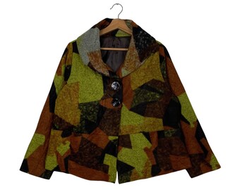 [Vintage] 90s asymmetry wool-Coat 日本製 Yuji Yamada 90s Folded Effect Tailored Coat – HUIBEN