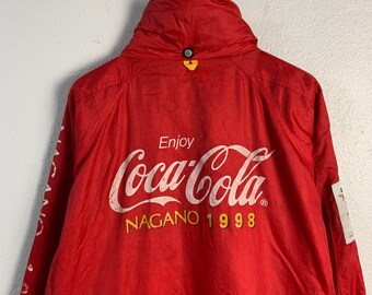 Coca-Cola 1998 OLYMPIC DAY RUN Tシャツ L Rare!! Coca Cola Nagano Olympic Winter Games T-shirt Unisex