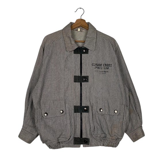 Japanese Brand Claude Cross Hickory Bomber Jacket - Etsy