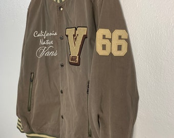 ジャケット・アウター 00s Vans scull varsity stadium jacket Vans Stevens Varsity Jacket Black | XL | 1132800_XL
