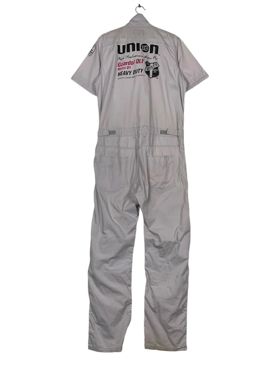 90-00’s old agnes b. linen coverall Wear Guard Men's Airborne Express Coveralls 2XL Bluish-Gray
