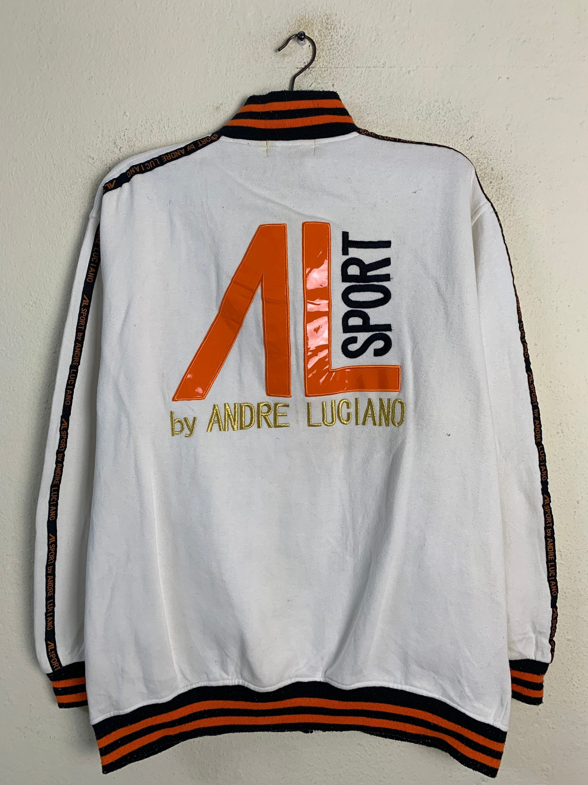 Andre Luciano Big Logo Jacket - Etsy Hong Kong