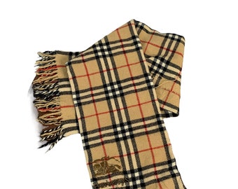 Vintage Burberrys Nova geruite sjaal