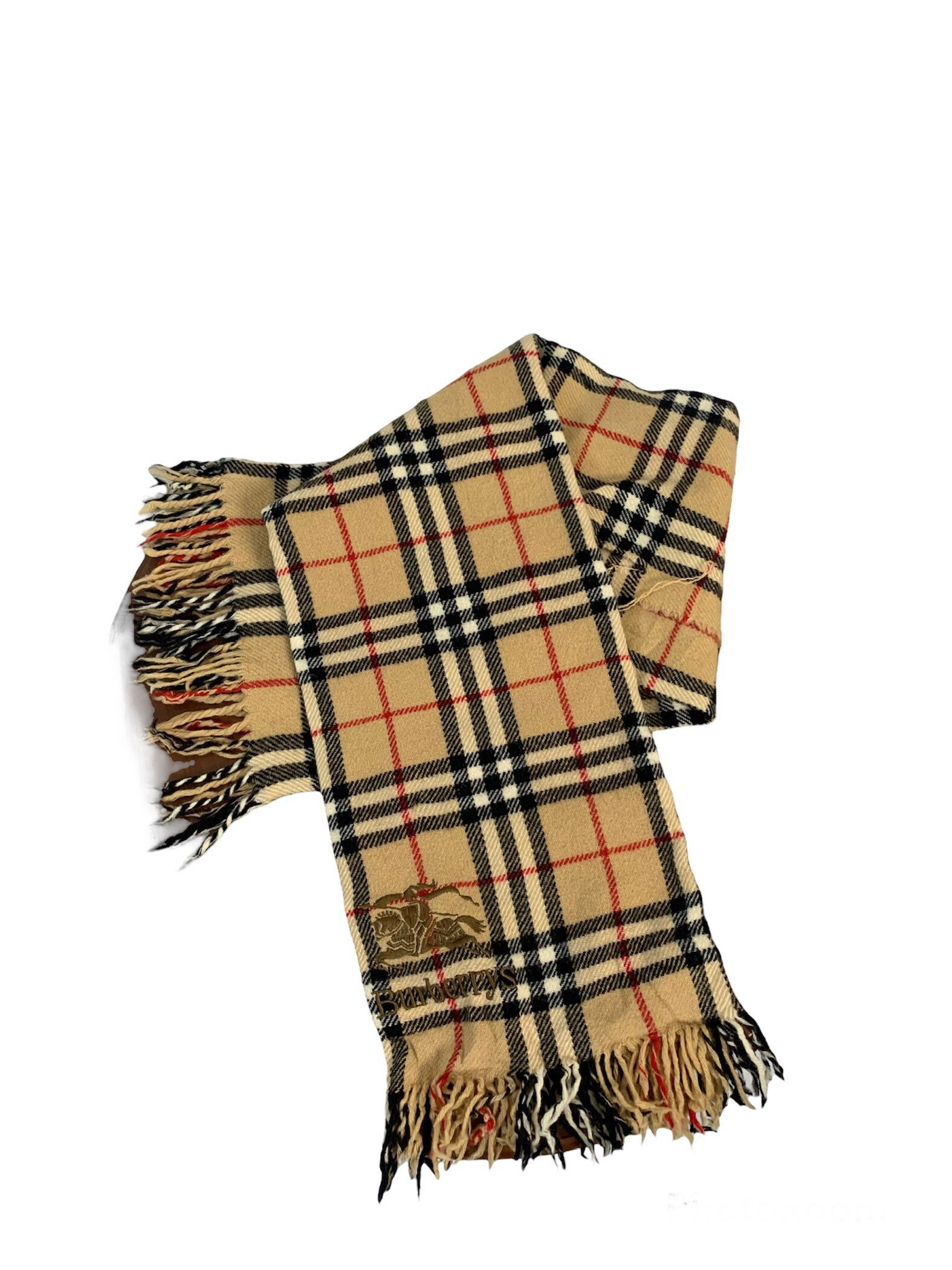 Burberry Khaki Brown Nova Plaid Check Classic Scarf 871891