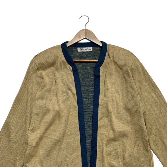 Nina Guy Buttonless Cardigan Jacket - image 9