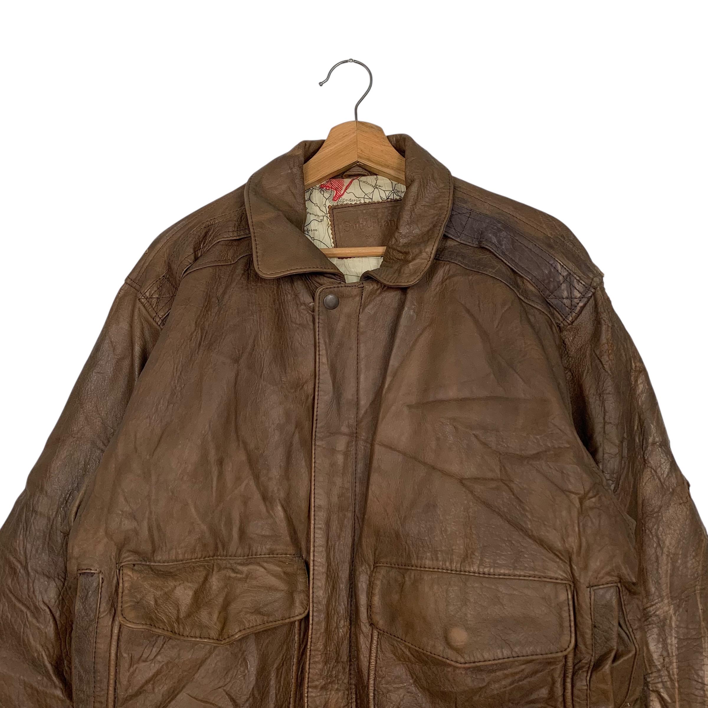 7*4様 Vintage Leather Jacket Sub urban TO 7*4様 Vintage Leather Jacket Sub urban TO - メルカリ