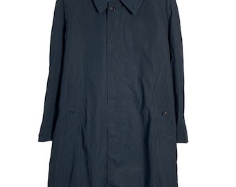 1960s Vintage Men's Navy Trench or Rain Coat With Zip Out Lining ...