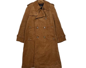 Gabardina de pana cruzada con chaqueta Van