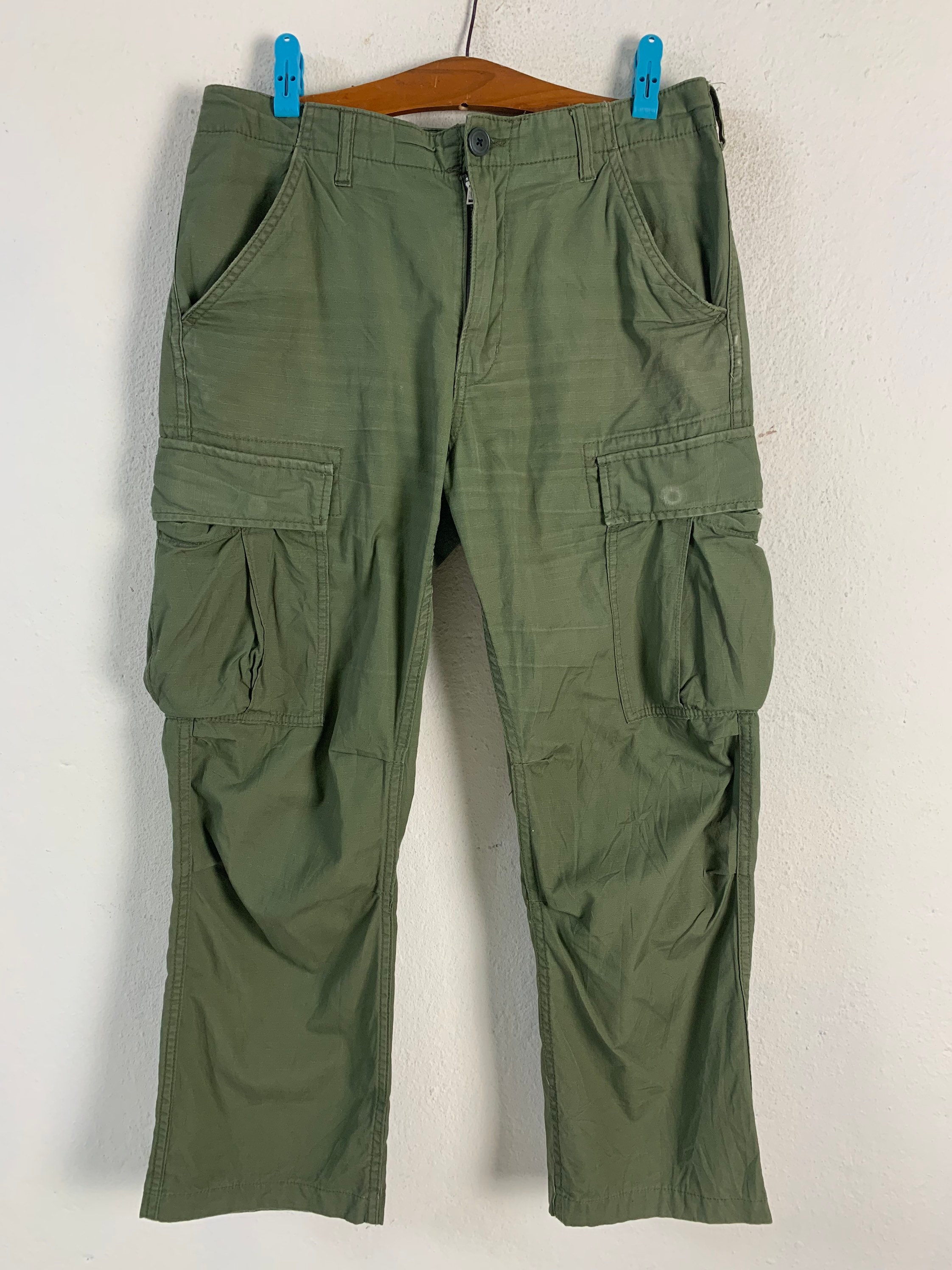 パンツ AVIREX / parachute cargo pants Avirex Multipocket Cargo Pants - Etsy