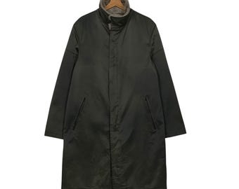 80S 90S　イタリア製　Ermenegildo Zegna　ウールコート 90年代ヴィンテージ エルメネジルド ゼニア ソフトグレー チェック柄
