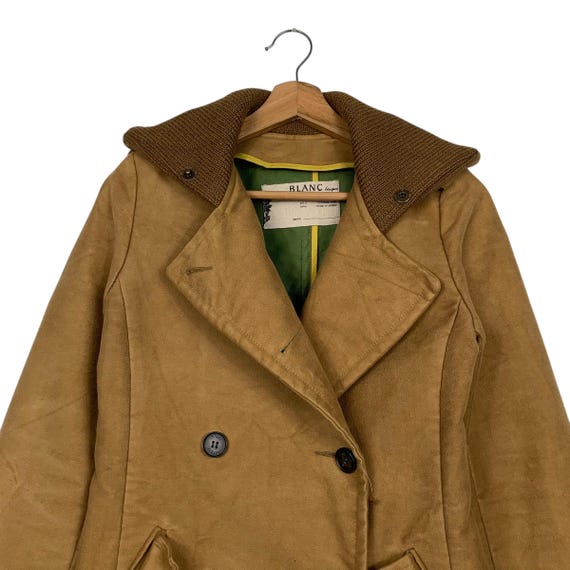 Blanc Basque Double Breasted Coat - image 2