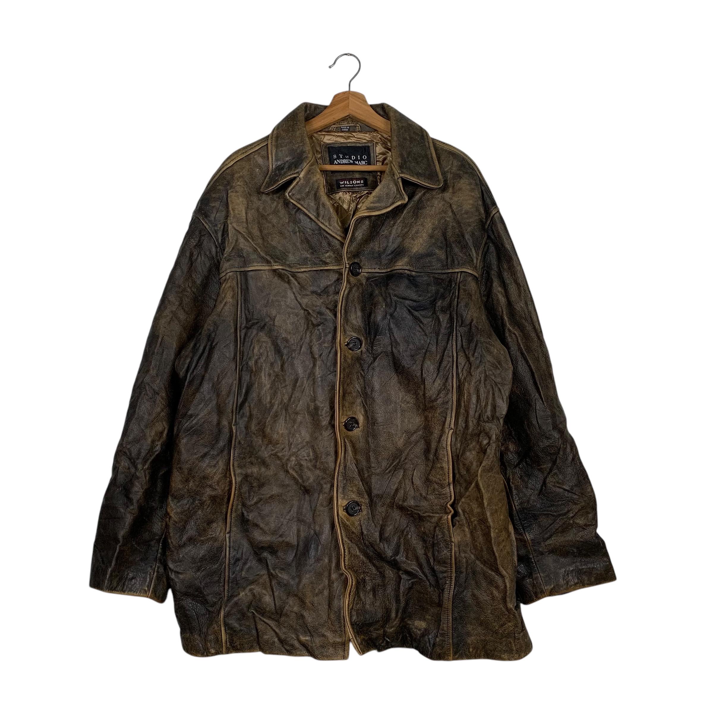 Vintage andrew marc leather jacket - Etsy 日本