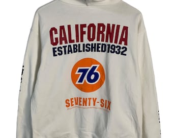 Sudadera con capucha con el logotipo grande de 76 Lubricants