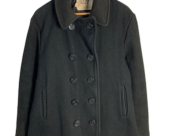 Vintage Schott NYC US740N Double Breast Pea Jacket